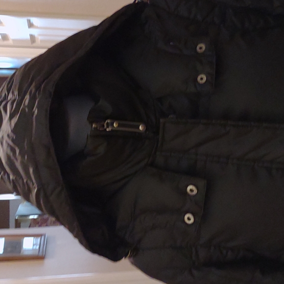 Eitie Paris black puffer/ ski jacket with snap off sleeves size 6 - Picture 2 of 16